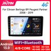 JIUYIN Android 13 Radio For Citroen Berlingo 2 B9 Peugeot Partner 2008-2019 Car Stereo Multimedia Video Player Carplay Auto GPS