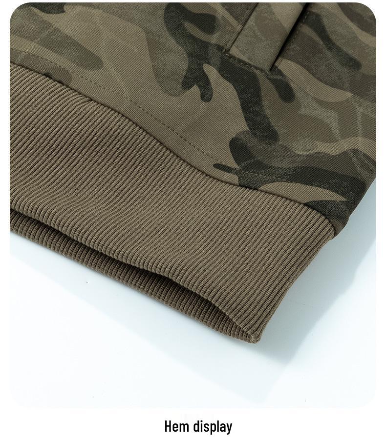 ACU Men's Clothing | Camouflage Baseball Cardigan Hoodie - Trendy American Sport Jacket for Spring Autumn Winter 2026