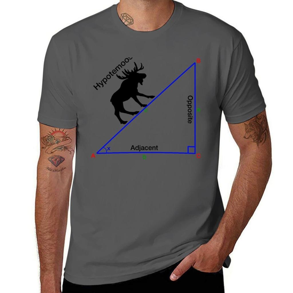 Hypotemoose Math Humor Sticker Tshirt Minimal Art Print Tshirt