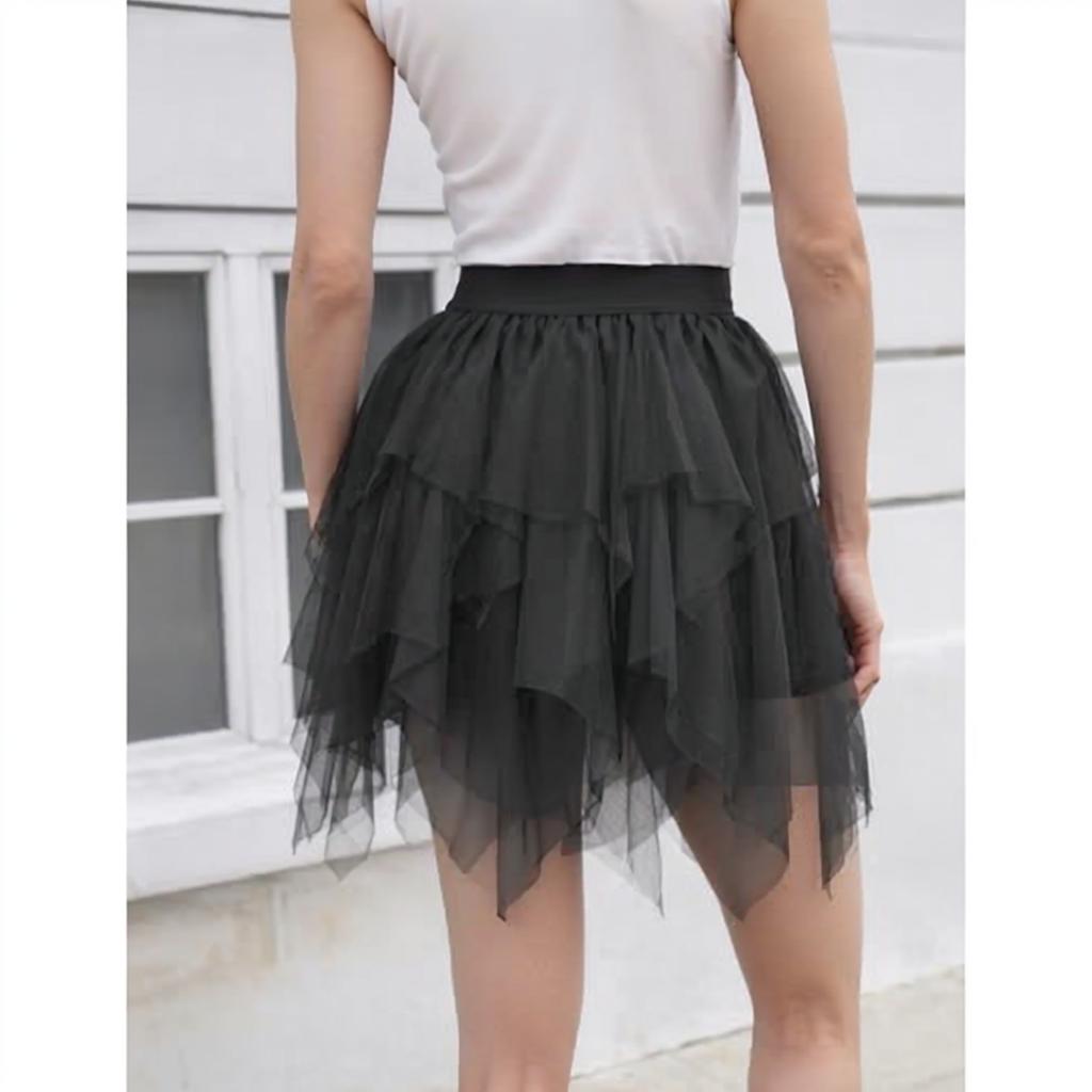 Asymmetrischer A-Linien-Rock für Damen - Voluminöser Rock
