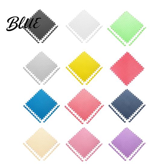 High Density EVA Foam 6Pcs Gym Floor Mats Puzzle Interlocking Tiles for Waterproof Workout Surface Home Gym Kids Play Areas Kitchen Flooring 11.8"