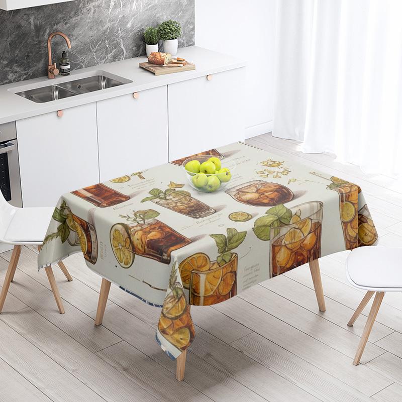 Yeni Soyut Çay Masası Örtüsü Su Geçirmez ve Yağ Tutmaz Yemek Masası Örtüsü Nordic Tarz Bar Masası Örtüsü Ev Dekorasyonu
