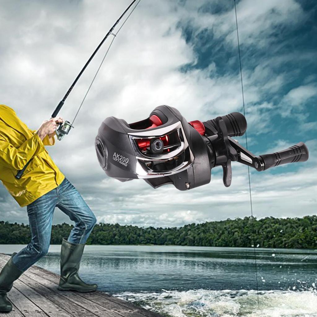Reel, Casting Baitcaster - Sealed Drag System, 12 Magnetic Brake, 7.2:1 Gear Ratio, 18+