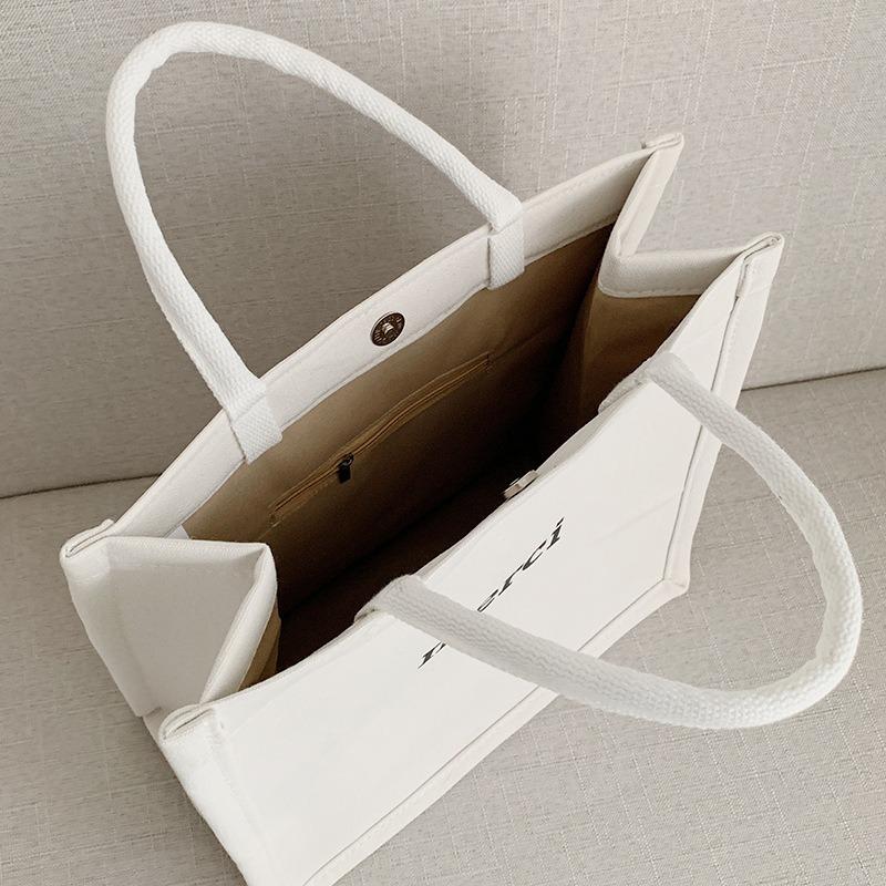 Large Capacity Canvas Bag, New Women's Bag, Fashionable and Simple Handbag.