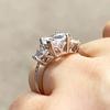 New Fancy Oval Cubic Zirconia Design Rings Women'S Engagement Wedding Accessories Delicate Female  Trendy Jewelry