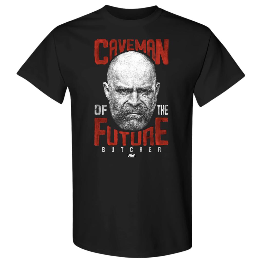 THE BUTCHER - CAVEMAN OF THE FUTURE AEW Official T-Shirt