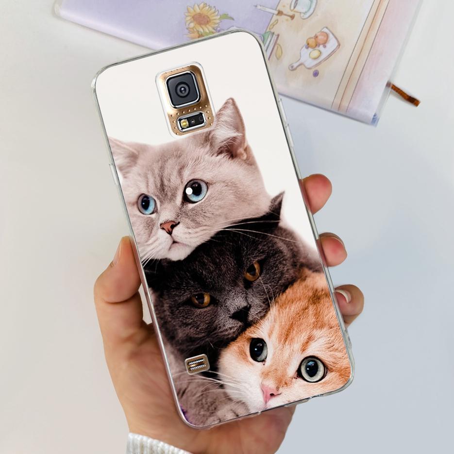 For Samsung Galaxy S5 Case G900F G900I G900M G900A G900T Cute Painted Cover Soft TPU Phone Case For Samsung S5 S 5 GalaxyS5 Bags