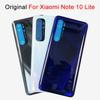 Original New For Xiaomi Mi Note 10 Lite Battery Cover Back Glass Panel Rear Housing For Mi Note 10 Lite Back Battery Cover
