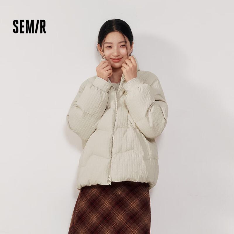 

Жіноча зимова пухова куртка Semir вільного крою з рукавами реглан M