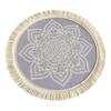 Yousheng Vintage Round Coasters, Pastoral Cotton Linen Placemats, Soft Jute Tassels Drink Mats, Handwoven Table Pads Mats Accessories