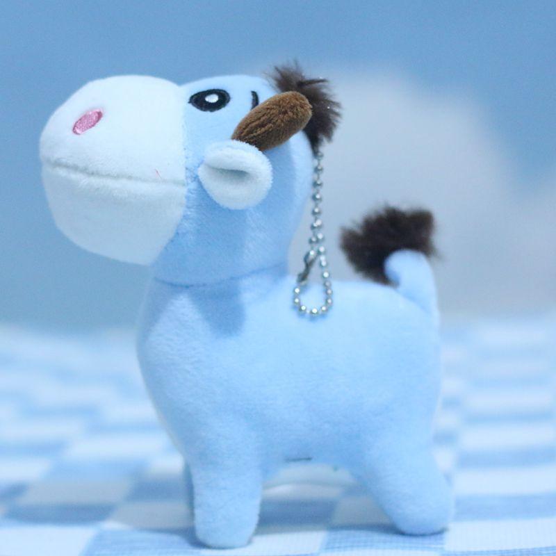 Donkey Plush Sweet Keyring Charming Cartoon Soft Toy For Bags And Fun Accessories