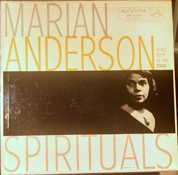 

LP Record MARIAN ANDERSON, FRANZ RUPP - Spirituals LM2032 RCA Victor Red 1956 Germany Classical Used