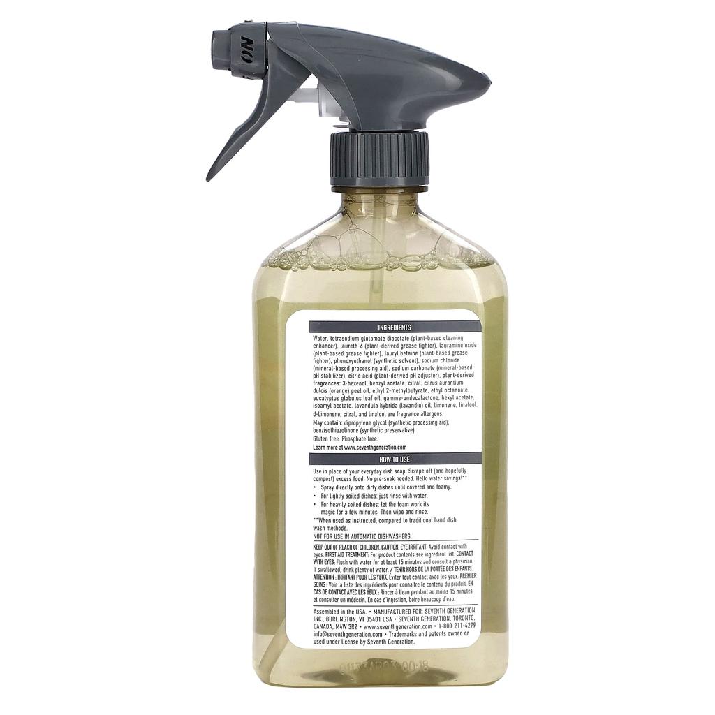 Power+ Foaming Dishwasher Spray, Mandarin Orange Scent, 473 Ml (16 Fl Oz)