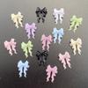 50PCS Mixed Resin Cute Mini Colorful Bow Streamer Flat Back Rhinestone DIY Nail Art Applique Crafts Accessories