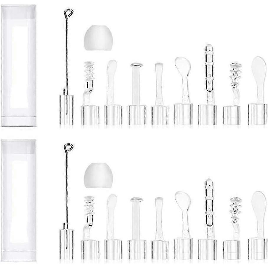 22PCS Ear Pick Kit for 3.9MM LED Lights Otoscope, Earwax Removal Ear Spoon Set, Safe Professional Ear Cleaning Tools