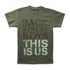 Men's Backstreet Boys Stencil Logo Slim Fit T-shirt  Green