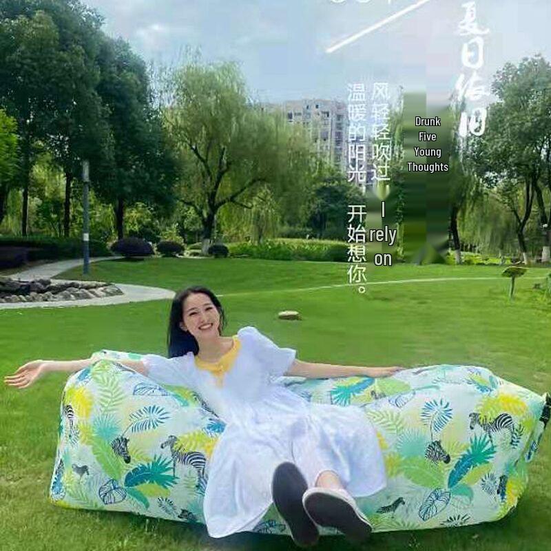 Bärbar uppblåsbar soffa: Utomhus Strand, Camping & Musikfestival Sovsäck