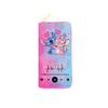 Stitch PU Long Wallet Student Zip Coin Purse Anime Makeup Bag Passport Holder Blue 3pcs