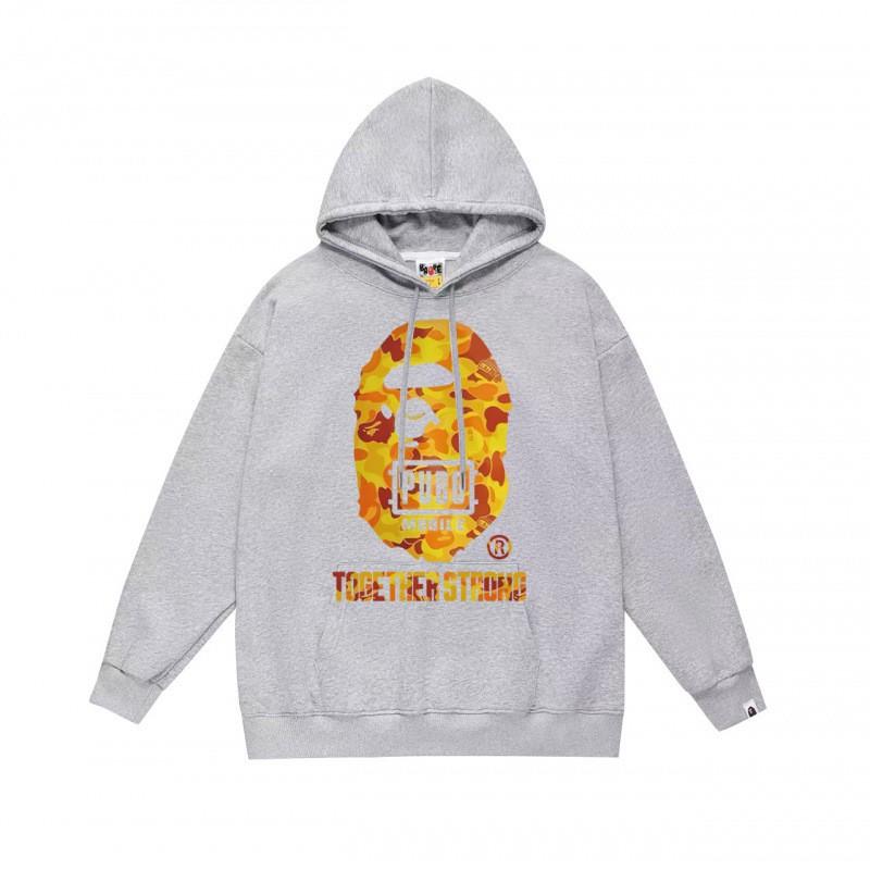 Mens Womens Streetwear Hoodie With Japanese Style Bape Print Loose Fit Cotton Pullover Winter
