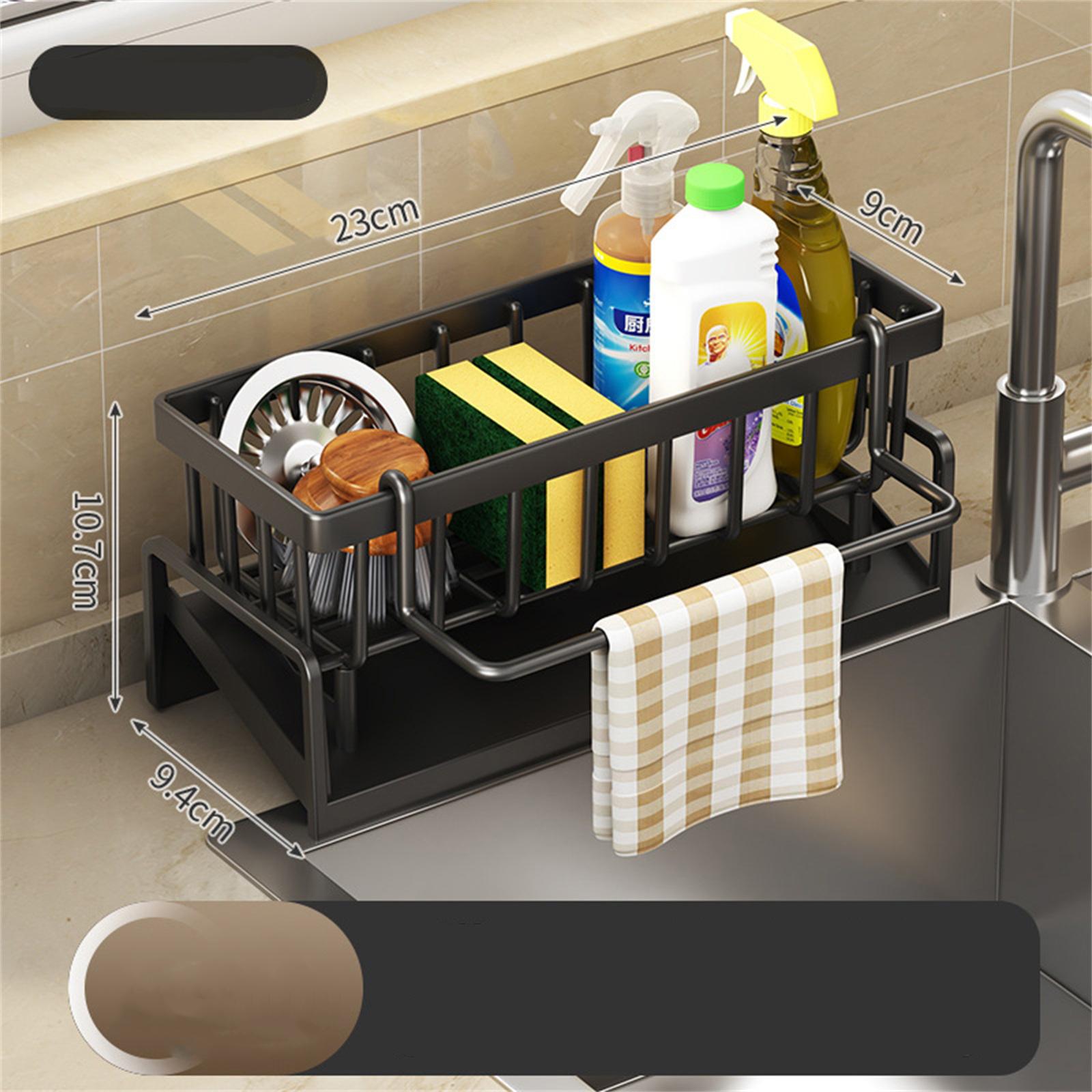 

Kitchen Rack, Sink, Dishwashing Detergent, Sponge Wipe, Arrangement Rack, Utensil, Steel Wire Ball, Sink Storage Rack One Size