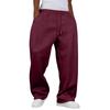 Pantaloni della tuta casual da uomo a vestibilità larga con coulisse in vita e tasche laterali, in tessuto morbido, pantaloni rilassati per l'uso quotidiano