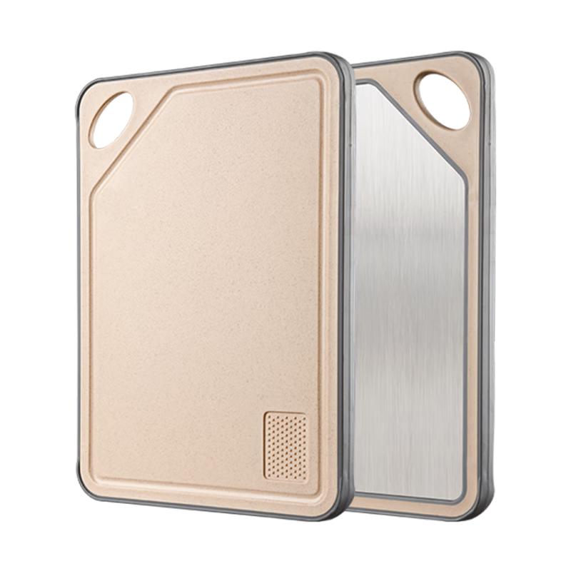 JD Zhizao Double-Sided Stainless Steel & PP Cutting Board