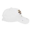 Rhinestone Pearl Flower Lace Baseball Cap, Women Breathable Mesh Adjustable Summer Sun Hat
