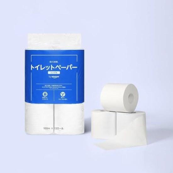 Toilet Paper Length Double Roll 100m X 12 Rolls Single Item (equivalent 24 Rolls) Floral Scent