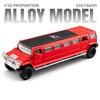 NEW 1/32 Hummer H2 Limousine Alloy Model Car Toy Diecasts Metal Casting Sound and Light Car Toys for Children Vehicle
