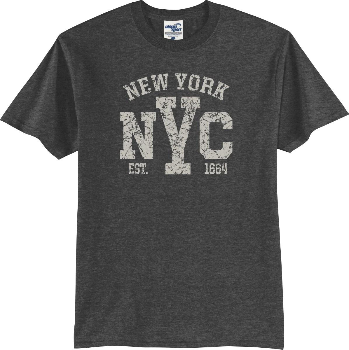 

Нью-Йорк NYC Основан в 1664 году Винтажная унисекс футболка (С-5Х) XL