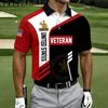 2026 New Men's American Flag 3D Printed Polo Shirt Summer Casual Short Sleeve Lapel Business Sports Top