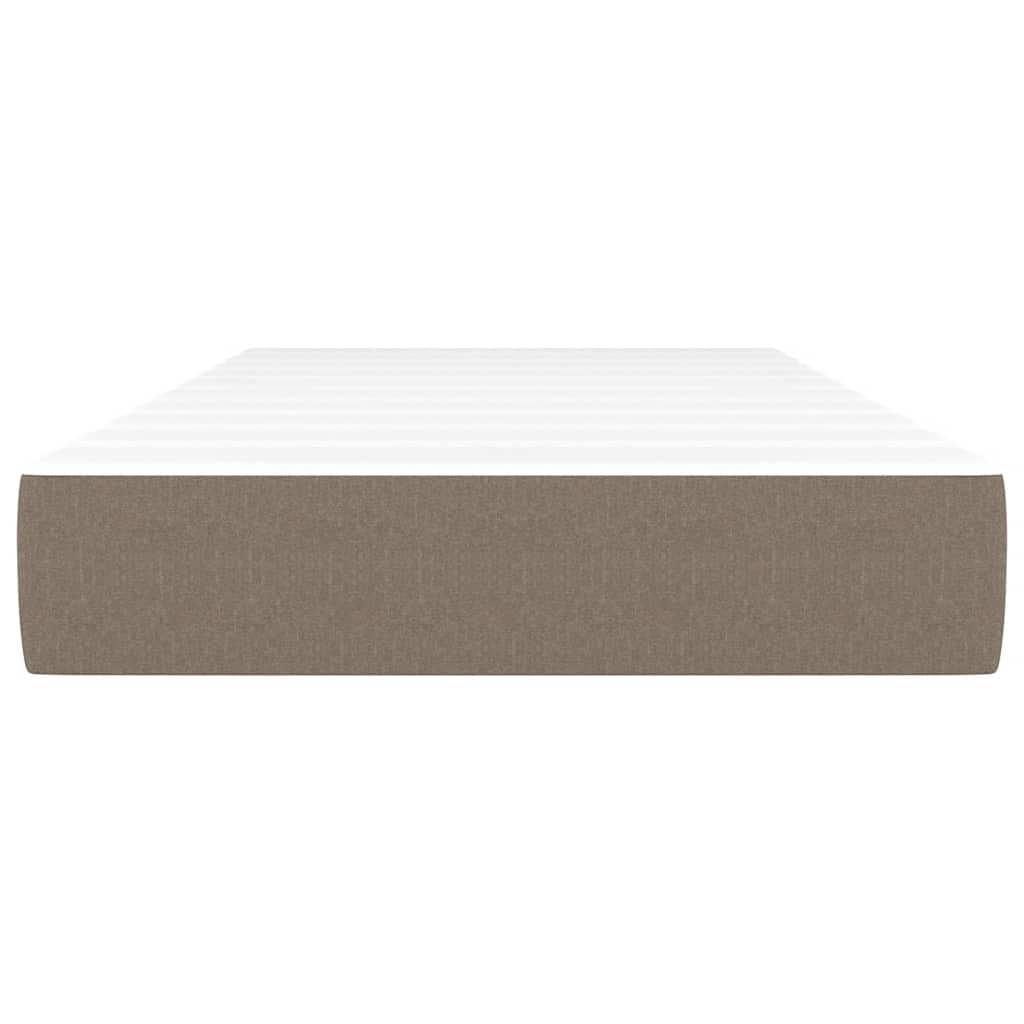 Pocket Spring Mattress for Children Medium Firmness Taupe 80 x 160 cm Fabric
