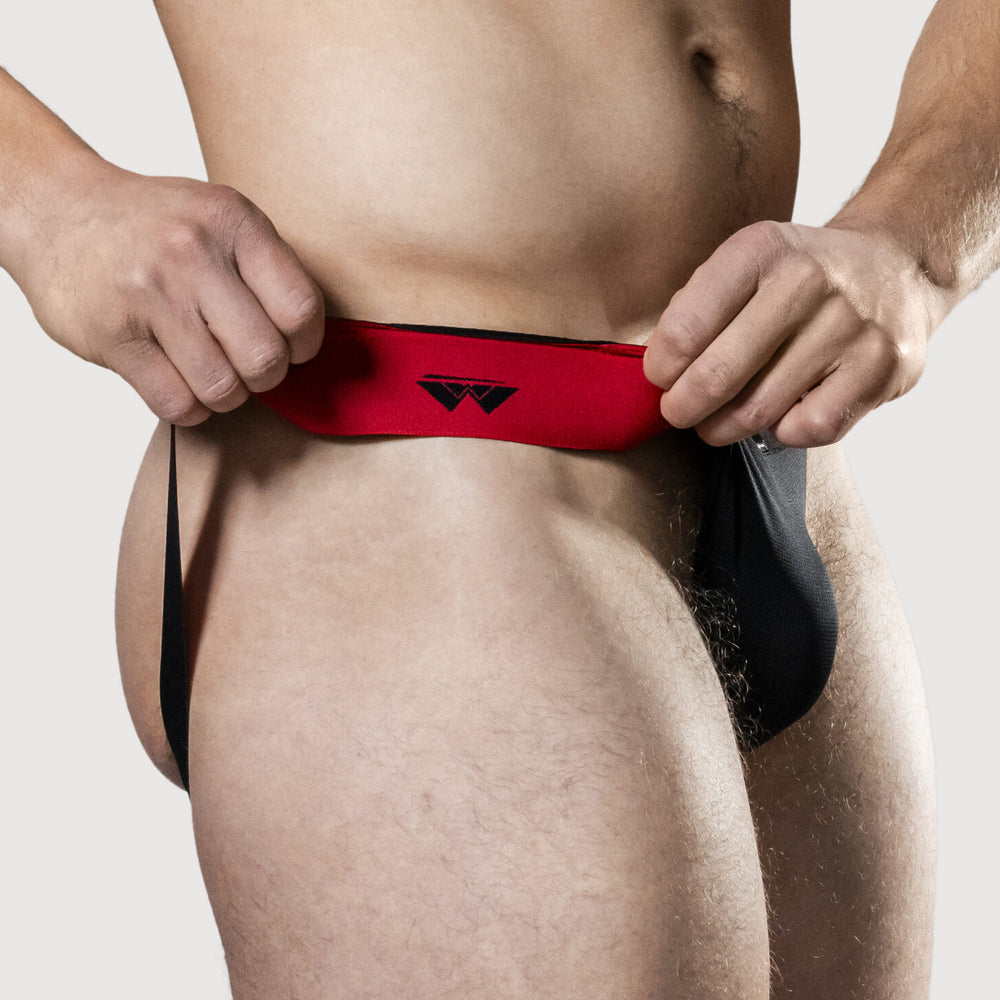 Jockstrap Rev2 Noir Rouge - MM Edition Jockstrap - JockStrap