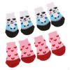 8Pcs Pet Dog Socks Dog Floor Grip Socks Shoes Boots Non Slip Protector S