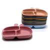 Non-Toxic Silicone Baby Dinner Plate Food Grade Baby Supplement Bowl Set Children'S Divided Dinner Plate Suction Cup One Piece