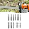 Chainsaw Chain Sharpener Manual Set 12PCS with Multiple Grinding Heads 4mm 48mm 55mm for Various Chainsaw Models