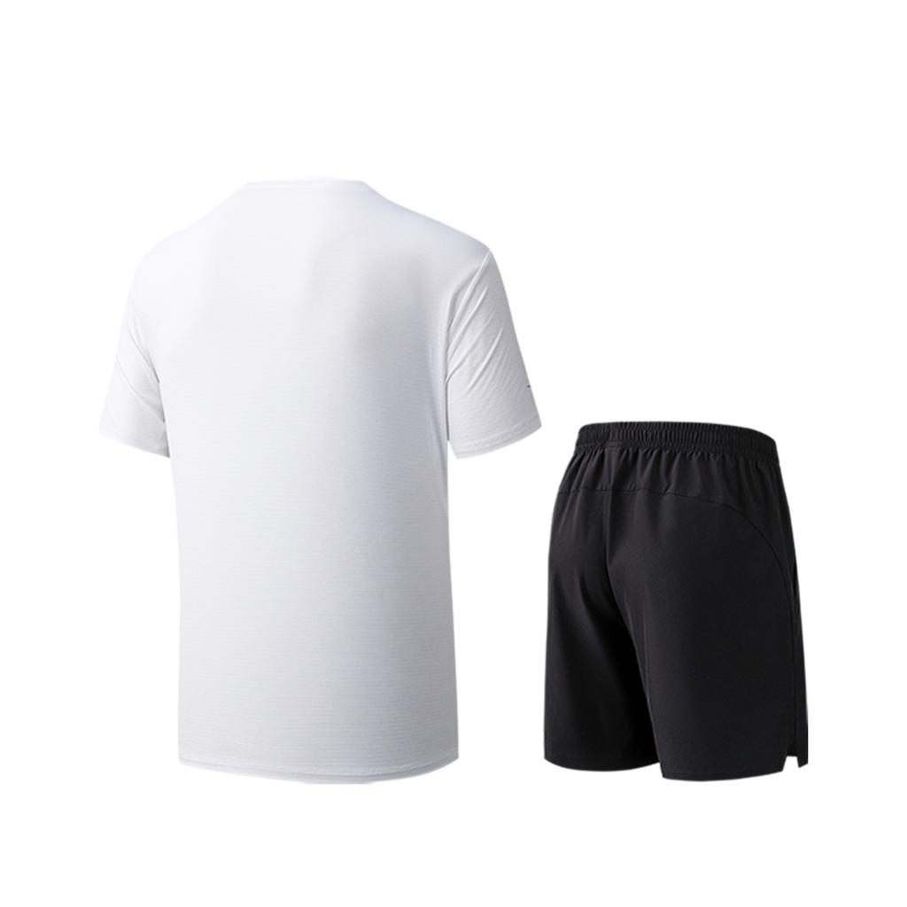 Anta Running Series Summer Casual Sports Suit Men suits Pure-White 952625202-3