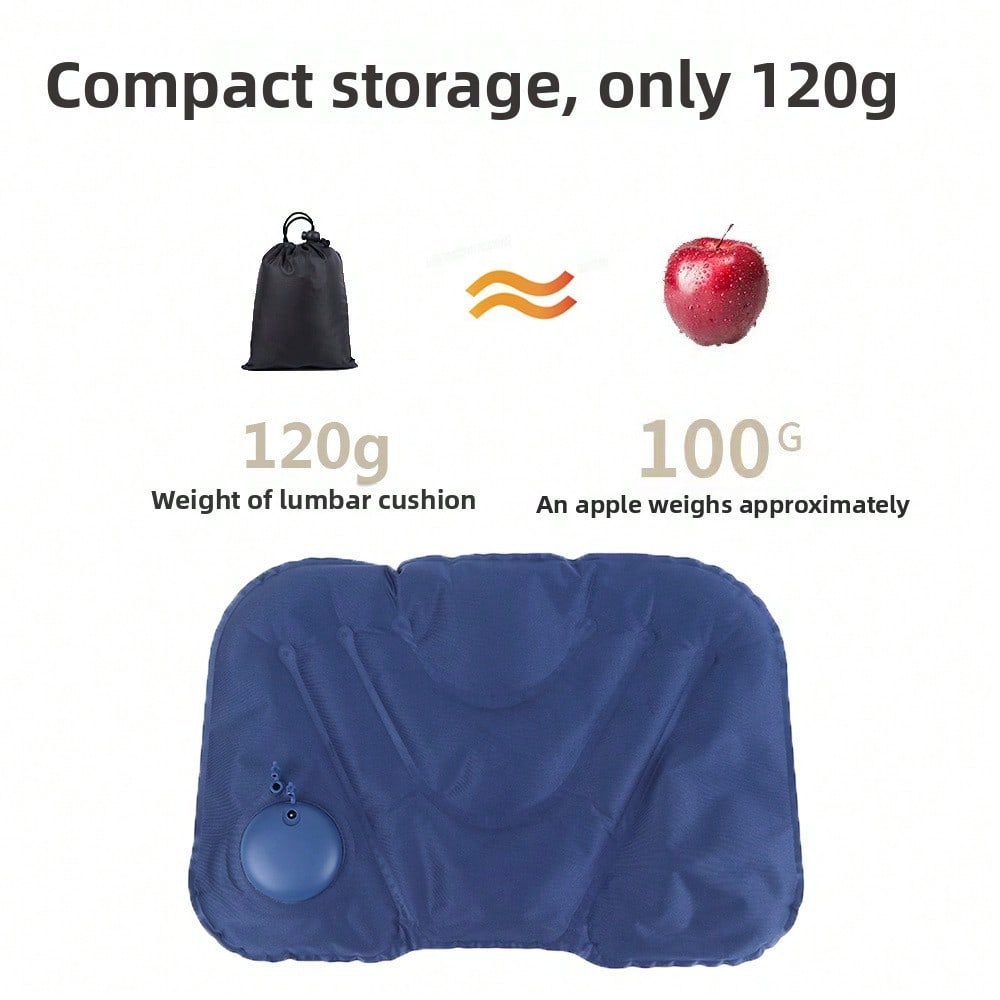 Travel Inflatable Waist Pillow Train Airplane Inflatable Cushion Press Inflatable Waist Pillow