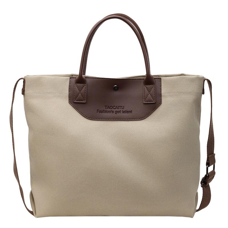 

Летняя новая модная простая холщовая сумка женская сумка сумка-тоут большая вместимость сумка через плечо модная сумка для поездок на работу хаки