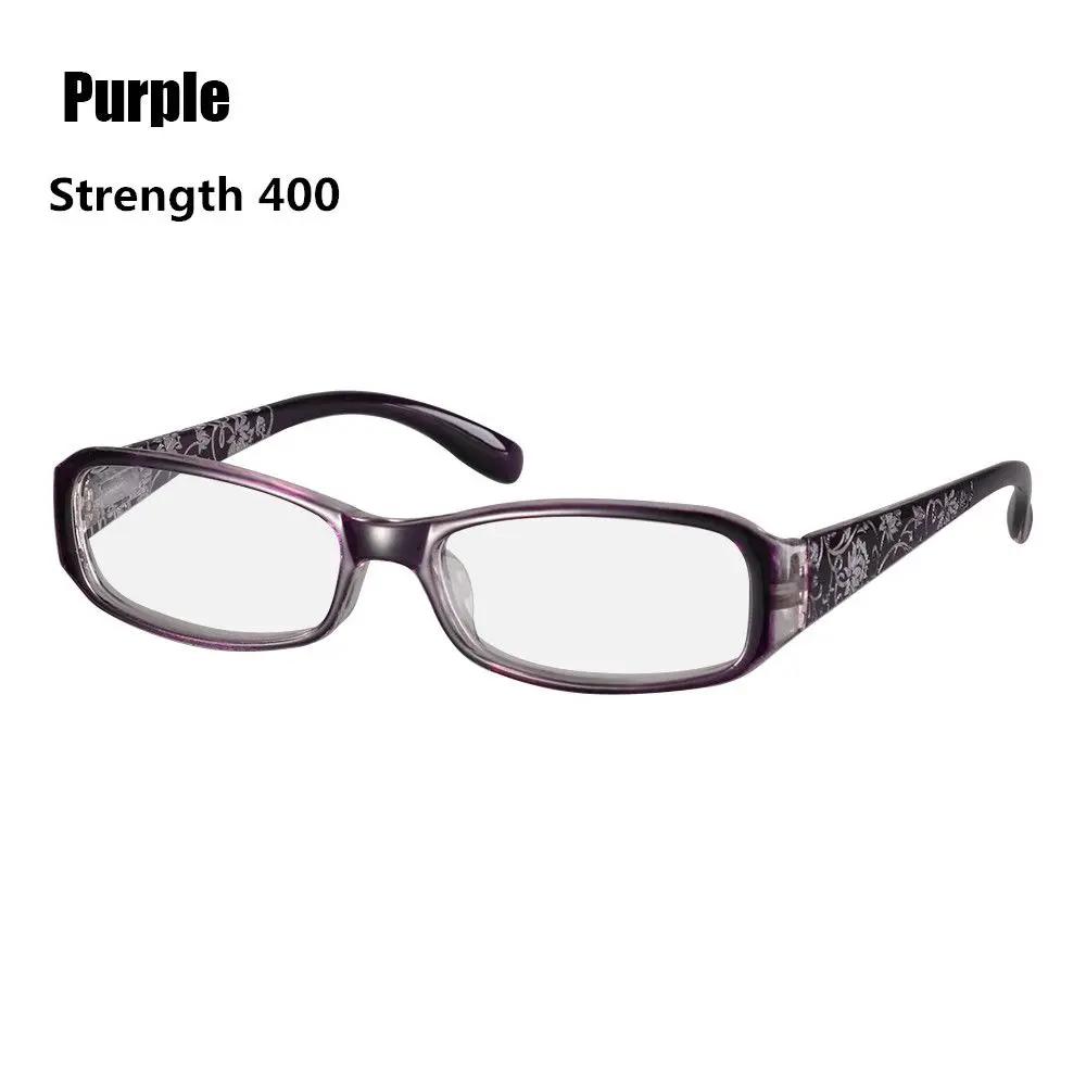 Magnifying Ultra Light Resin Eye wear Print Flower Reading Glasses Vision Care Eyeglasses +1.00~+4.0 Diopter