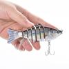 7-Section 10cm Multi-Jointed Fish Bait: Hard Plastic, Artificial, Bionic, Freshwater Lure.