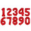 Red Number Birthday Balloons 16Inch 40Inch Large Red Number Foil Balloons for Birthday Anniversary Christmas Party Decor Favor