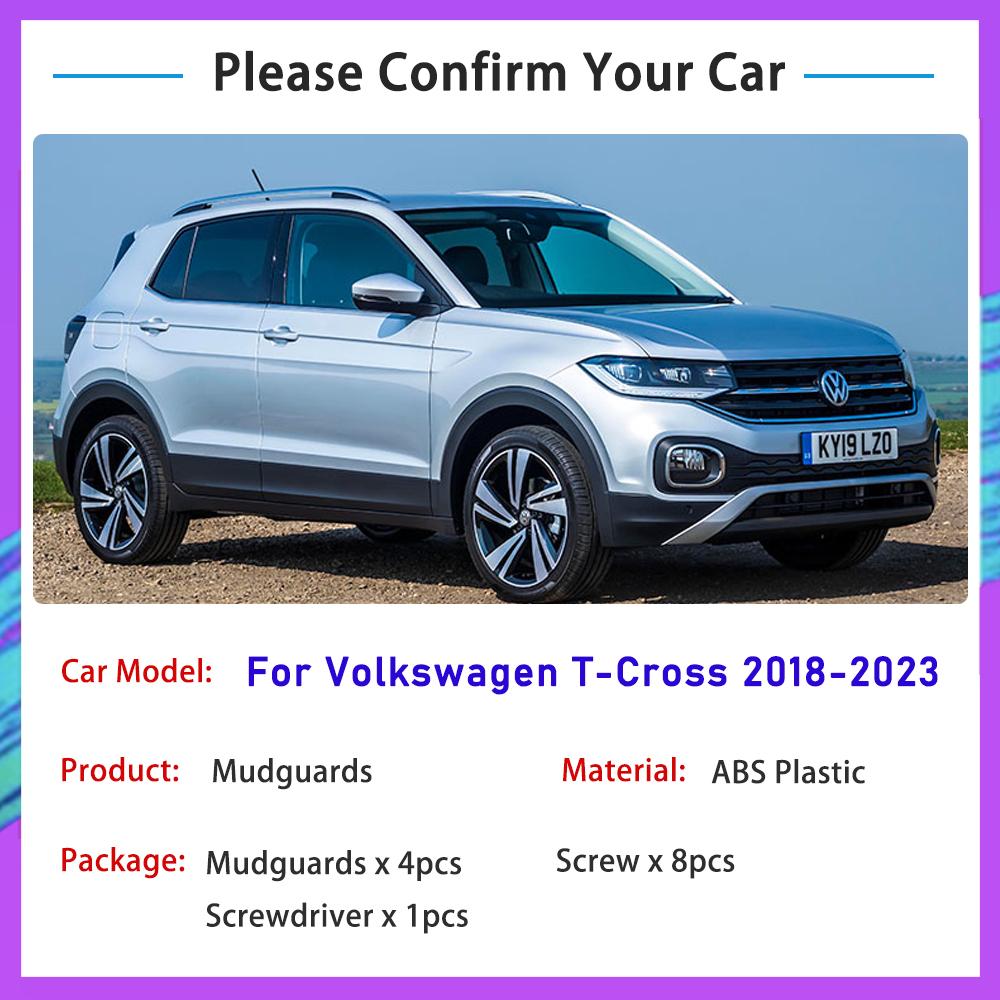 Apărătoare de noroi auto pentru Volkswagen VW T-Cross 2023 2022 2018 Roți față spate Apărătoare de noroi Apărătoare de noroi Apărătoare de noroi Aripa