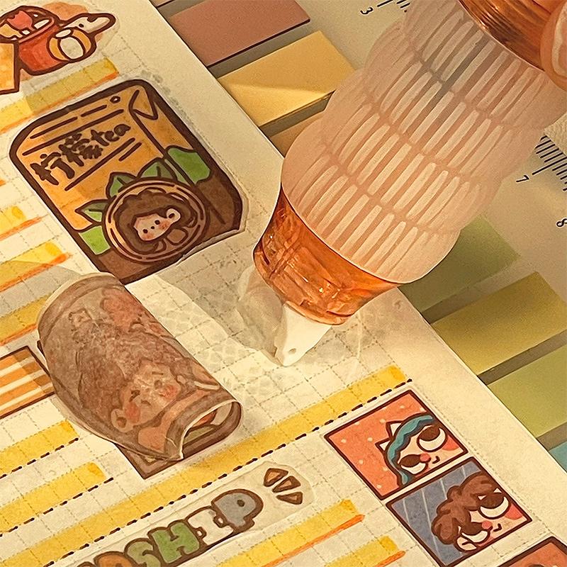 1PC Pen Style Push Point Adhesive With High Appearance Value and Viscosity Replaceable Core Correction Tape Style Double-Sided A