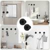 Roha Suction Cup Hooks 2-Pack, Extra Strong Towel Holder for Shower and Bathroom, Black, Versatile 2.0