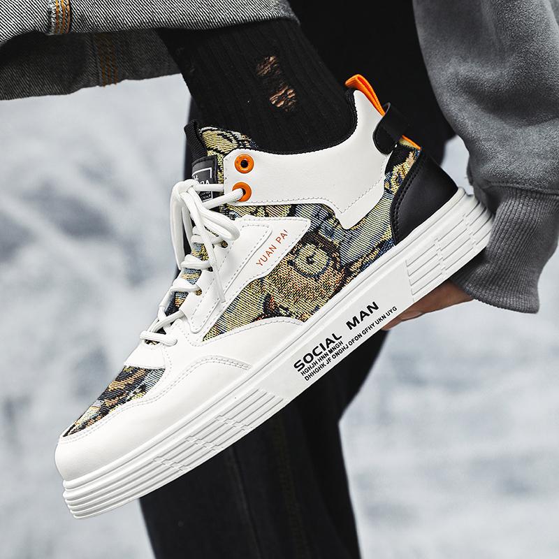 Fashion Walking Vulcanized Sneakers Male Street Style Canvas Sneakers Male New Flat Casual Shoes For Men