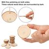 30Pcs Natural Wood Slices Unfinished Wooden Slices Round Rustic Wood Pieces Craft Wood Circle Kit Party Decoration for DIY
