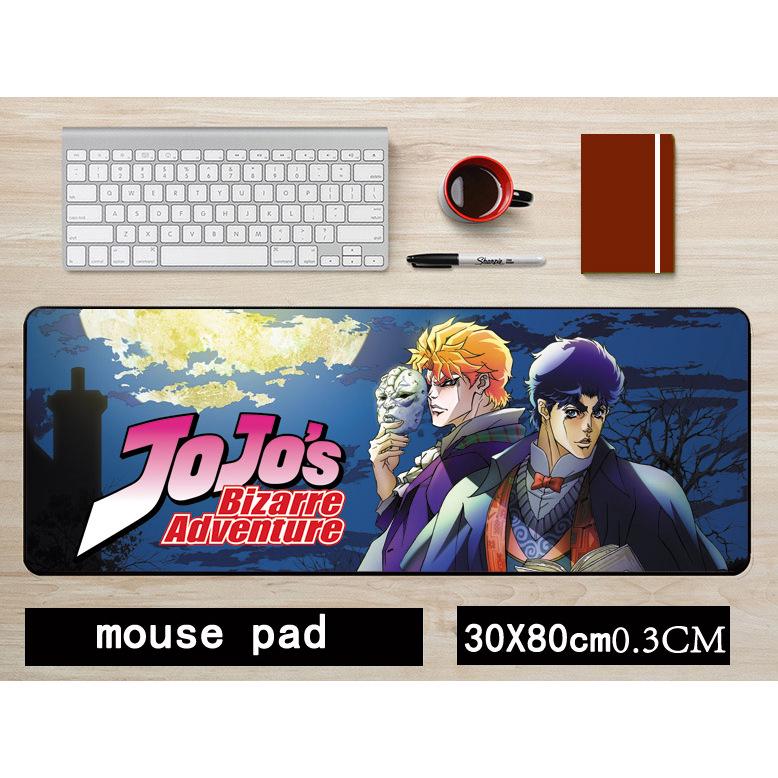 JOJO Kujo Jotaro Anime Non-Slip Mouse Pad - Large 30x80CM Keyboard Mat