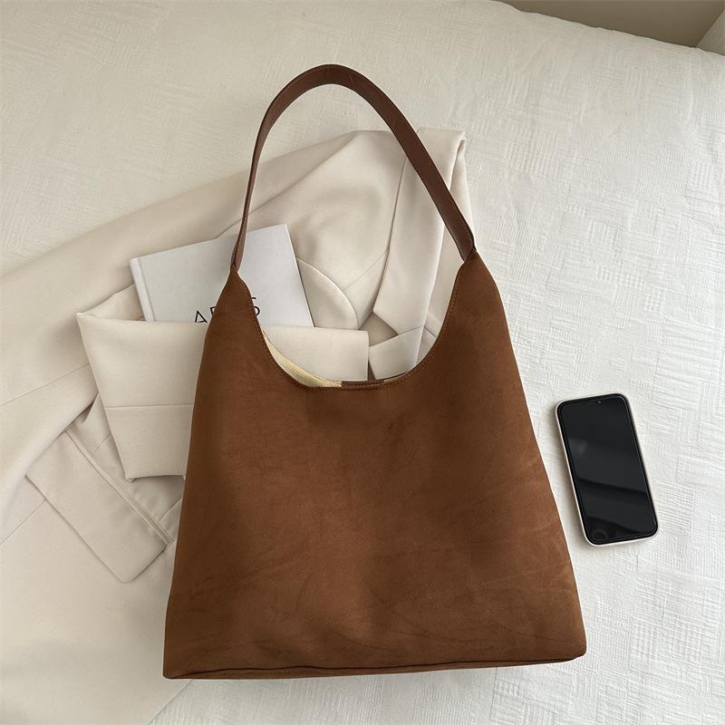 Retro matte big bag women's 2025 new autumn and winter large-capacity shoulder bag premium texture commuter tote bag