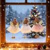 Pastel Christmas Tree Decor Angel Ornaments, Cute Plush Doll Pendant with Soft Furnishing Party Accents Bell for Tree, Holiday Home Simple Scene